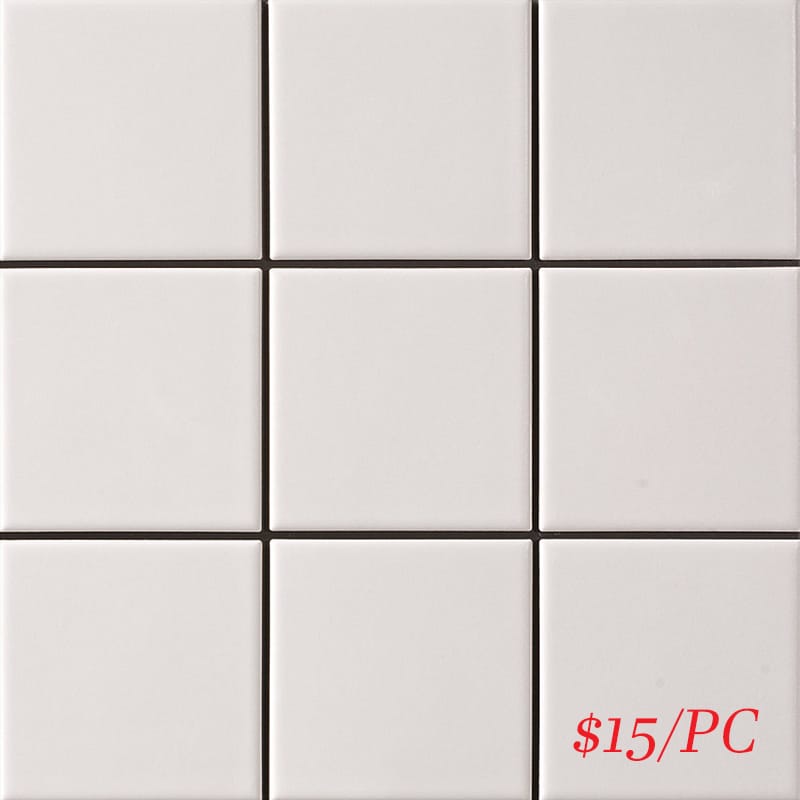 Victiles Tile CSQ WHT97G SQUARE MOSAIC 97mm WHITE GLOSS (300X300MM PER SHEET)