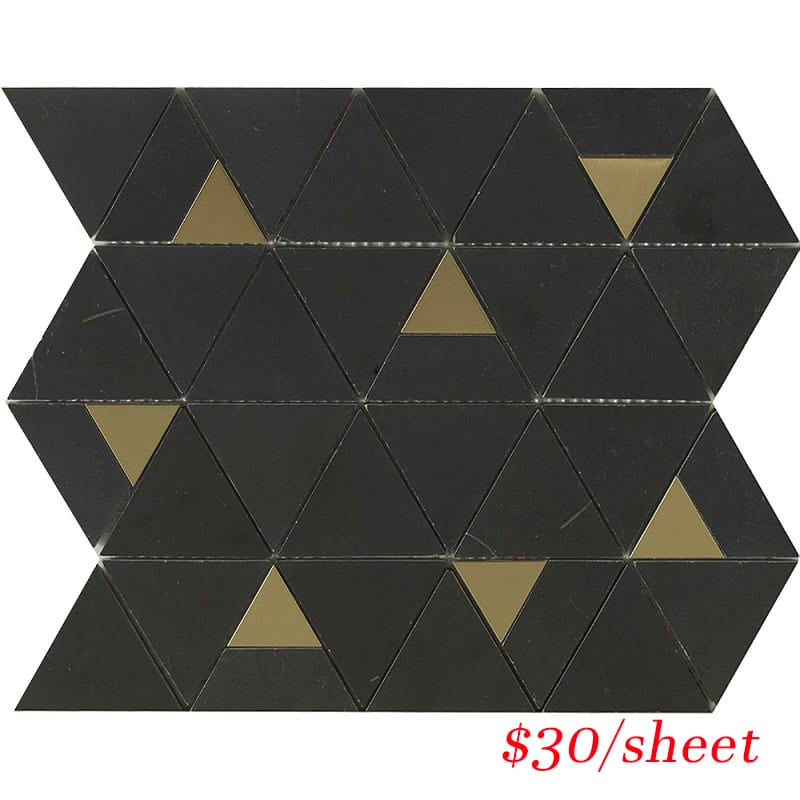 Victiles Tile DEC PYRNER DECO PYRAMID NERO MARQUINA 327x292MM