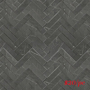 Victiles Tile BRADARGREHER BRACCA DARK GREY MATT HERRINGBONE 20X100MM (287X281MM)