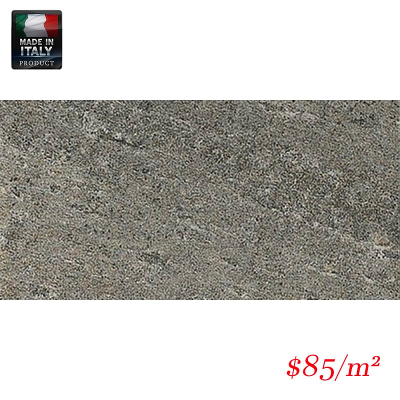 Victiles Tile QUA DAR36M QUARTZ DESIGN DARK 300X605MM R12 MATT Made in Italy