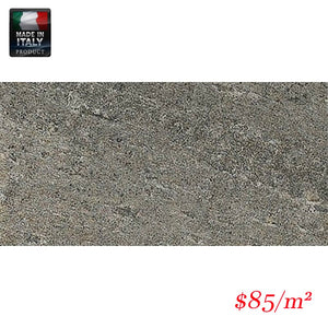 Victiles Tile QUA DAR36M QUARTZ DESIGN DARK 300X605MM R12 MATT Made in Italy