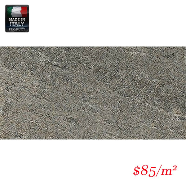 Victiles Tile QUA DAR36M QUARTZ DESIGN DARK 300X605MM R12 MATT Made in Italy