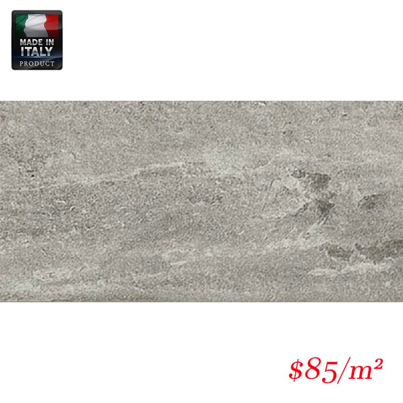 Victiles Tile QUA SIL36M QUARTZ DESIGN SILVER 300X605MM R12 MATT Made in Italy