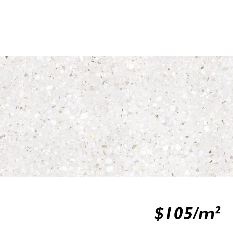 Victiles Tile SAI0004 FRAMMENTA TERRAZZO BIANCO POLISH RECT 300X600MM