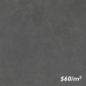 Victiles Tile 6CREBKM C6179 CRETE NERO BLACK MATT P4 600X600mm