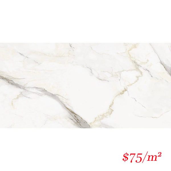 Victiles Tile 612LMNCGP 60598 LUMINA CALACATTA GOLD POLISHED 600X1200MM