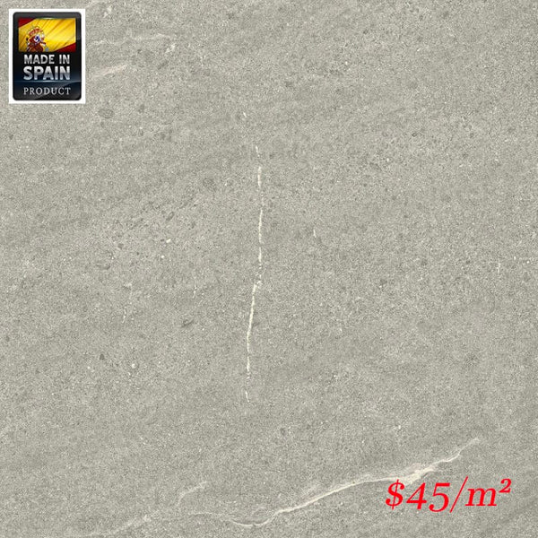 Victiles Tile 187651 EMPORIO GREY REC MATT 600*600MM R10 Spain Made