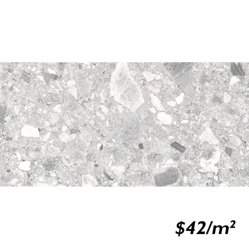 Victiles Tile T/CESTLGM3060 ENTIVA CEPPO STONE LIGHT GREY MATT SMART-TECH 300*600mm REC.