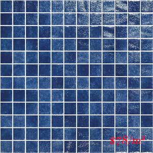 Victiles Tile PM GN100 SQ 25X25MM GENUINE 100 DARK BLUE (Sheet Size 311X311MM) Spain Made