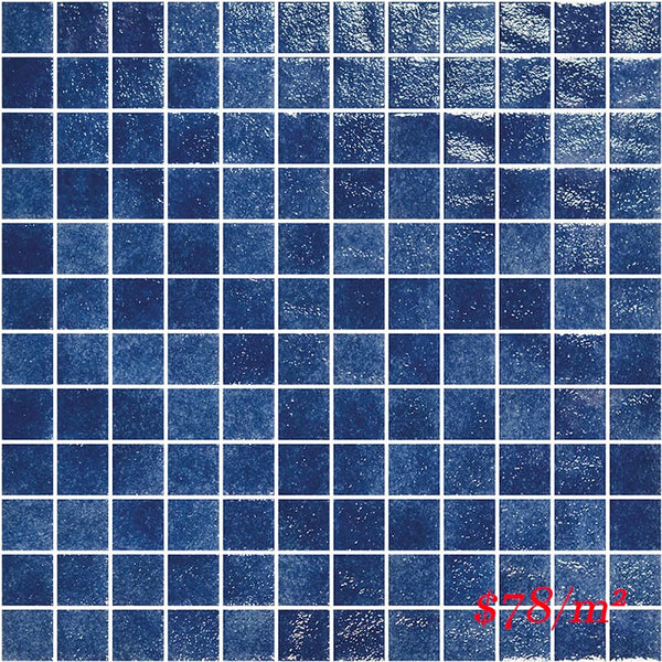 Victiles Tile PM GN100 SQ 25X25MM GENUINE 100 DARK BLUE (Sheet Size 311X311MM) Spain Made