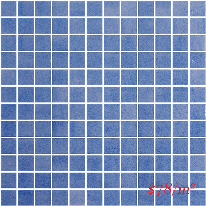 Victiles Tile PM GN104 SQ 25X25MM GENUINE 104 SKY BLUE (Sheet Size 311X311MM) Spain Made