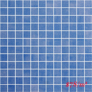 Victiles Tile PM GN104 SQ 25X25MM GENUINE 104 SKY BLUE (Sheet Size 311X311MM) Spain Made