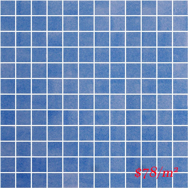 Victiles Tile PM GN104 SQ 25X25MM GENUINE 104 SKY BLUE (Sheet Size 311X311MM) Spain Made