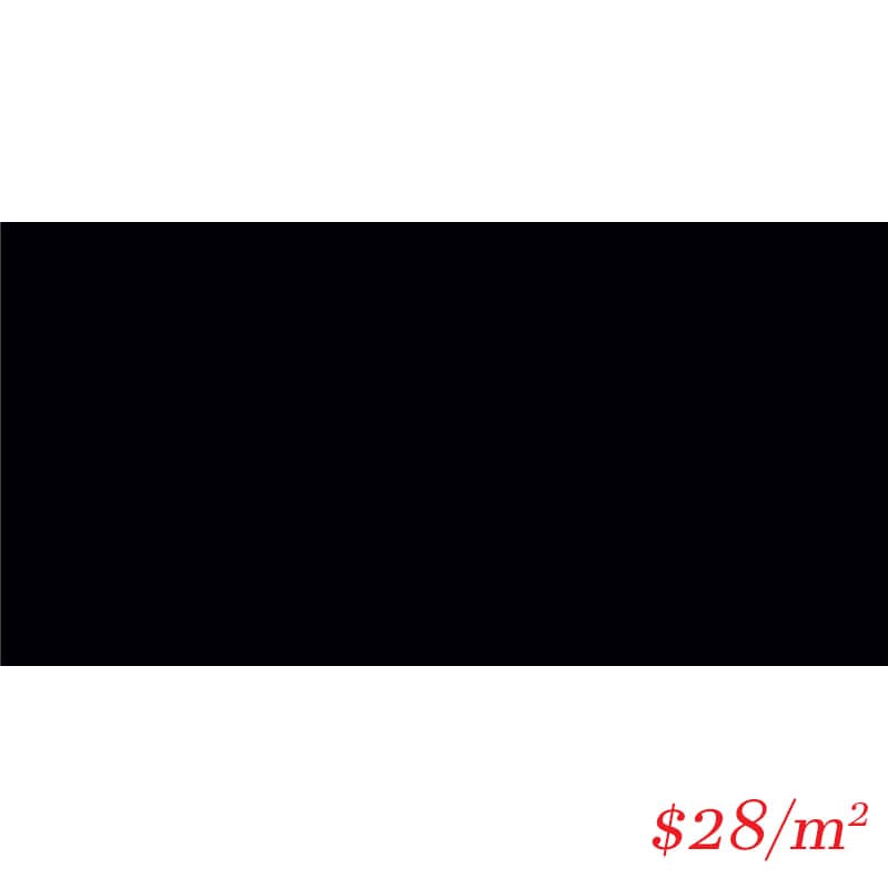 Victiles Tile LEO0017 PLAIN BLACK GLOSS 75*150MM