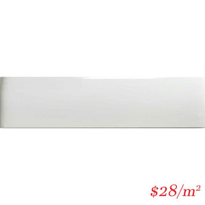 Victiles Tile LEO0011   GLOSS WHITE 100X400MM