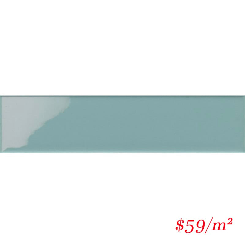 Victiles Tile T/MINLGRG65265 ENTIVA MINIMAL LIGHT GREEN GLOSS 65*265mm