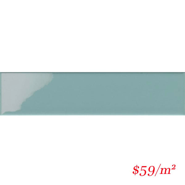 Victiles Tile T/MINLGRG65265 ENTIVA MINIMAL LIGHT GREEN GLOSS 65*265mm