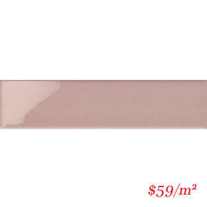 Victiles Tile T/MINPIG65265 ENTIVA MINIMAL PINK GLOSS 65*265mm