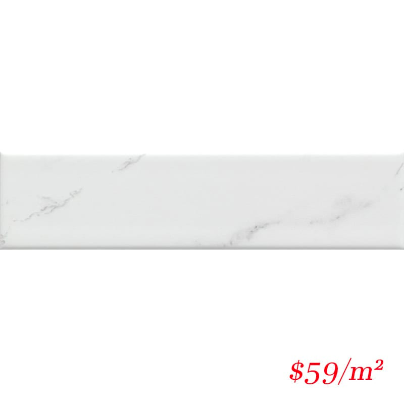 Victiles Tile T/MINCAM65265 ENTIVA MINIMAL CARRARA MATT 65*265mm