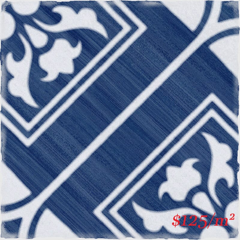 Victiles Tile 15TELBLG E234168 ANDRA TELMO NAVY BLUE GLOSS 150X150MM