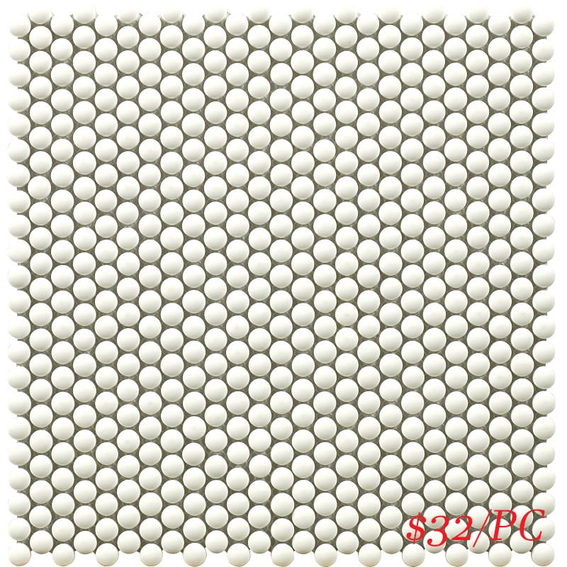 Victiles Tile 182001 DOTS WHITE (282X285MM) Spain Made