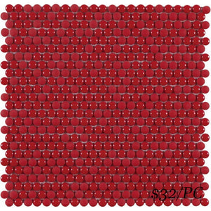Victiles Tile 187537 DOTS RED 282X285mm Spain Made