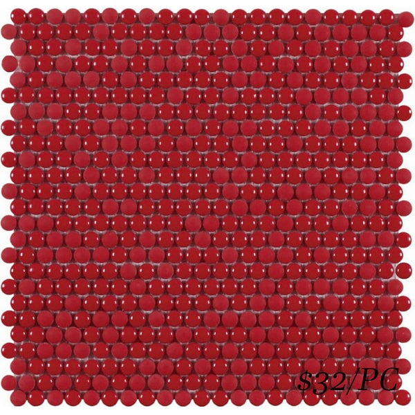 Victiles Tile 187537 DOTS RED 282X285mm Spain Made