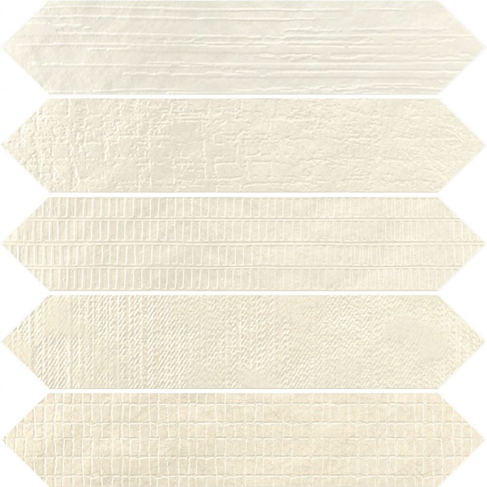 Victiles Tile 187781 CRACKLE DECOR MARFIL GLOSS 65X330mm Spain Made
