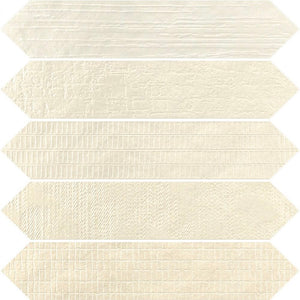 Victiles Tile 187781 CRACKLE DECOR MARFIL GLOSS 65X330mm Spain Made