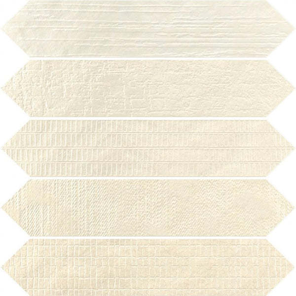 Victiles Tile 187781 CRACKLE DECOR MARFIL GLOSS 65X330mm Spain Made