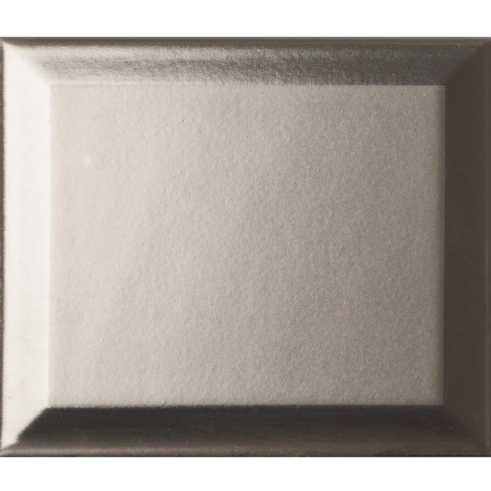 Victiles Tile 187782 ET_FORMA BISEL ARGENTO SATIN 120X140MM Spain Made