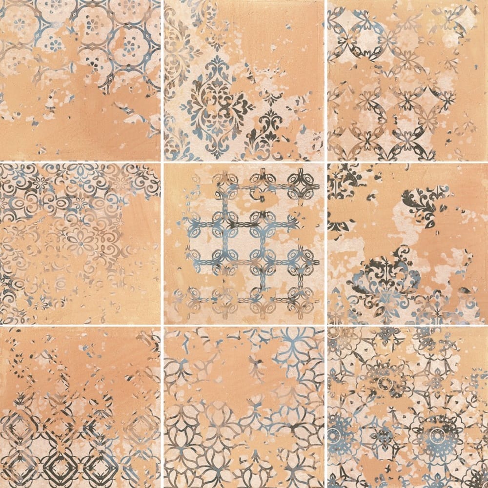 Victiles Tile 187827 TERRACOTA DECOR COTTO MATT 200X200mm Spain Made