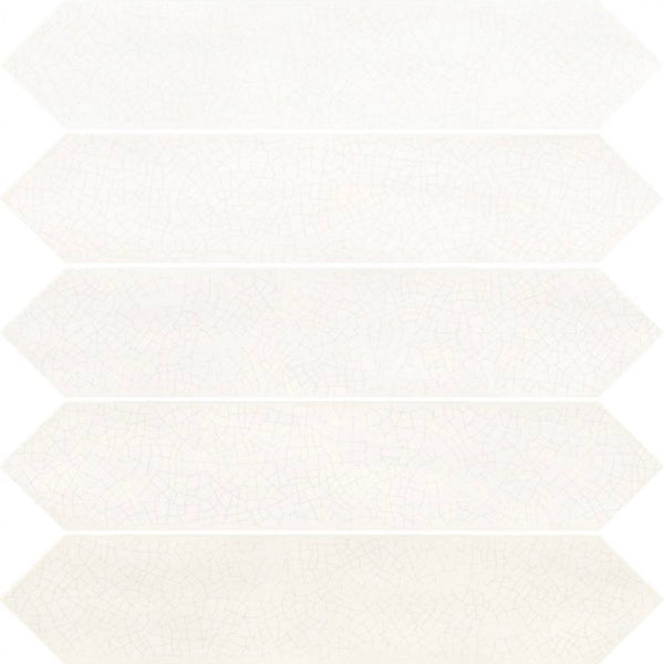 Victiles Tile 187831 CRACKLE NIEVE GLOSS 65X330mm Spain Made
