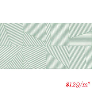 Victiles Tile 188074 BERLIN TRAZOS AQUAMAR GLOSS 147X147MM Spain Made