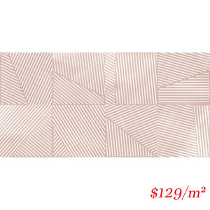 Victiles Tile 188076 BERLIN TRAZOS FLAMINGO MATT 147X147MM Spain Made