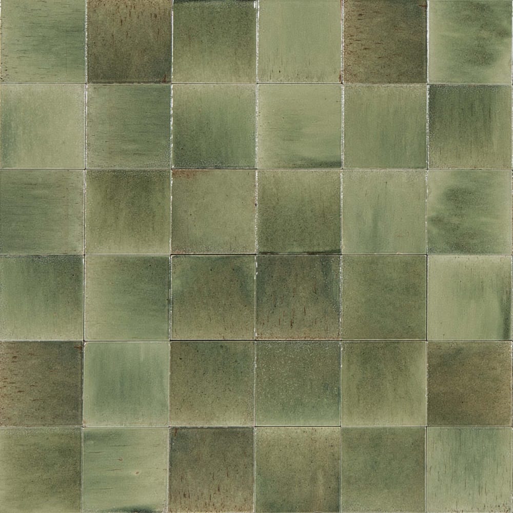 Victiles Tile 1GLEGNG GLEEZE GIADA GREEN GLOSS 100X100MM Made in Italy