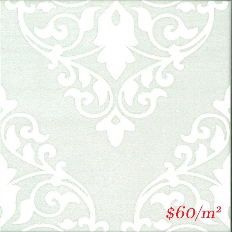 Victiles Tile 2ASHGNG A20WBH50LG ASHFIELD LIGHT GREEN GLOSS 200X200MM