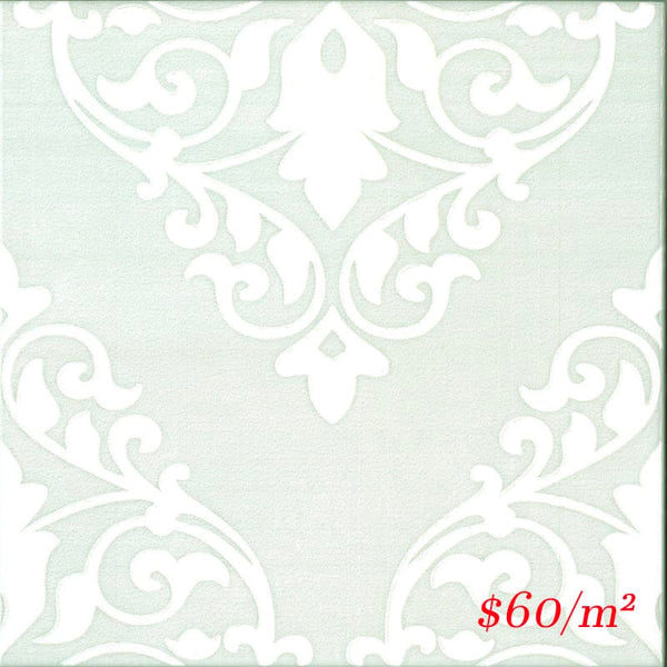 Victiles Tile 2ASHGNG A20WBH50LG ASHFIELD LIGHT GREEN GLOSS 200X200MM