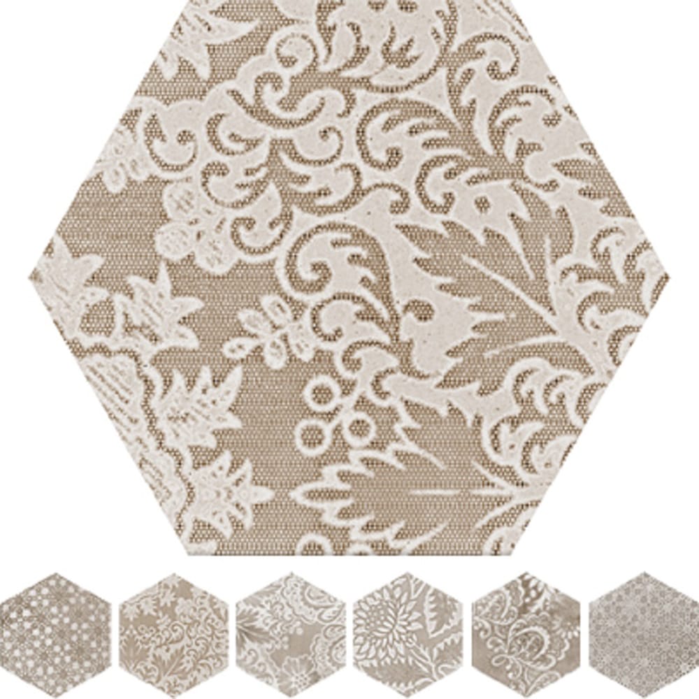Victiles Tile 6OPPRUHD XG-6002-D OPPORTUNITY RUST HEXAGON DECOR 600X520MM