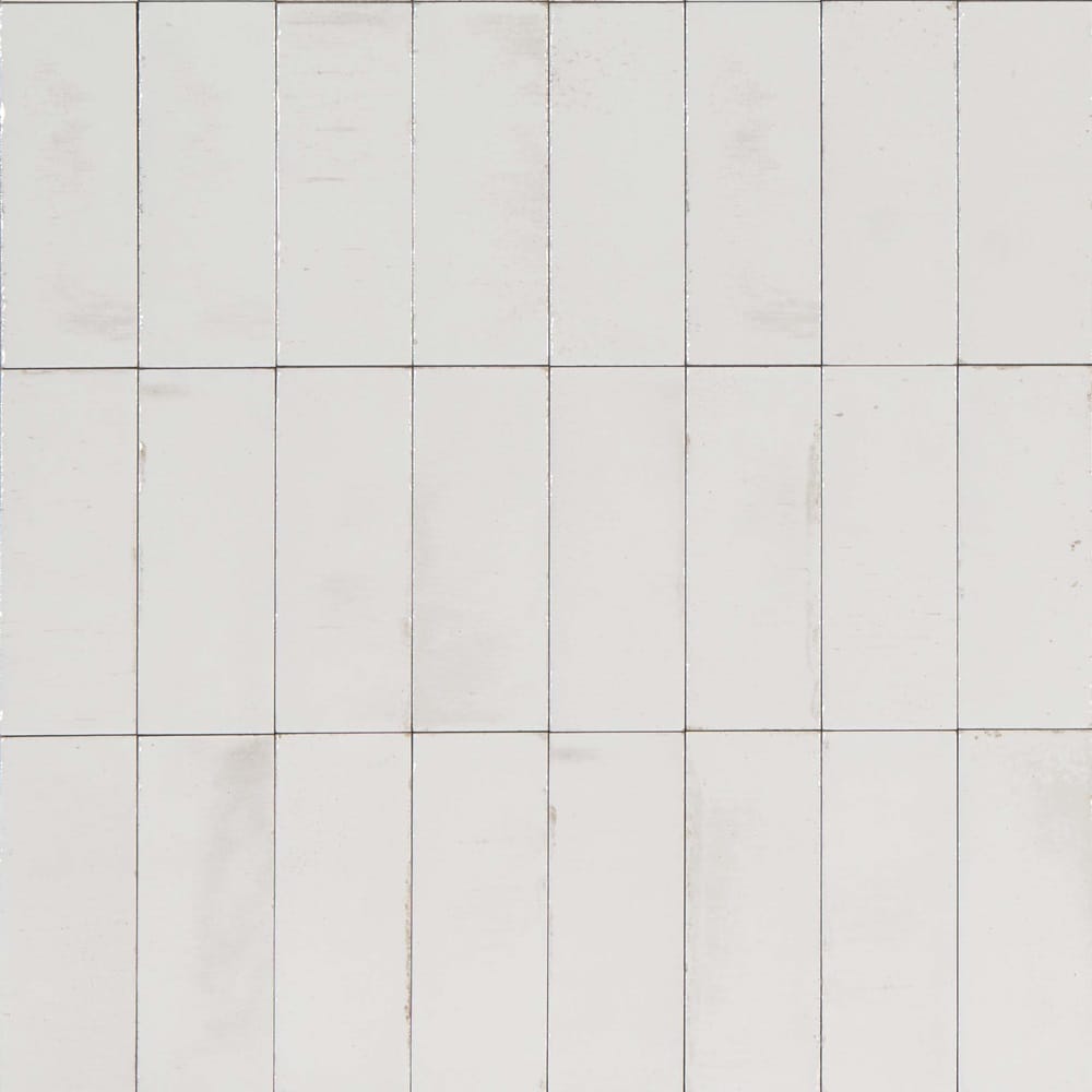 Victiles Tile 720GLEWHG GLEEZE BIANCO WHITE GLOSS 75X200MM Made in Italy