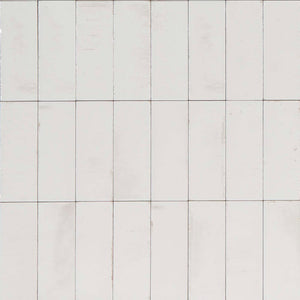 Victiles Tile 720GLEWHG GLEEZE BIANCO WHITE GLOSS 75X200MM Made in Italy