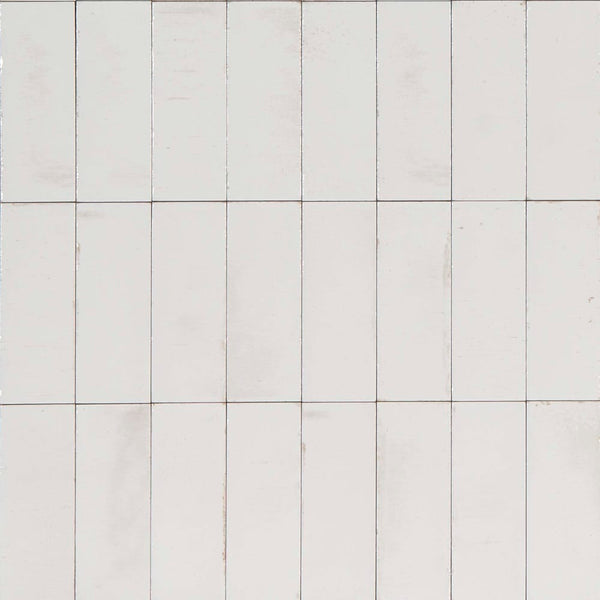 Victiles Tile 720GLEWHG GLEEZE BIANCO WHITE GLOSS 75X200MM Made in Italy