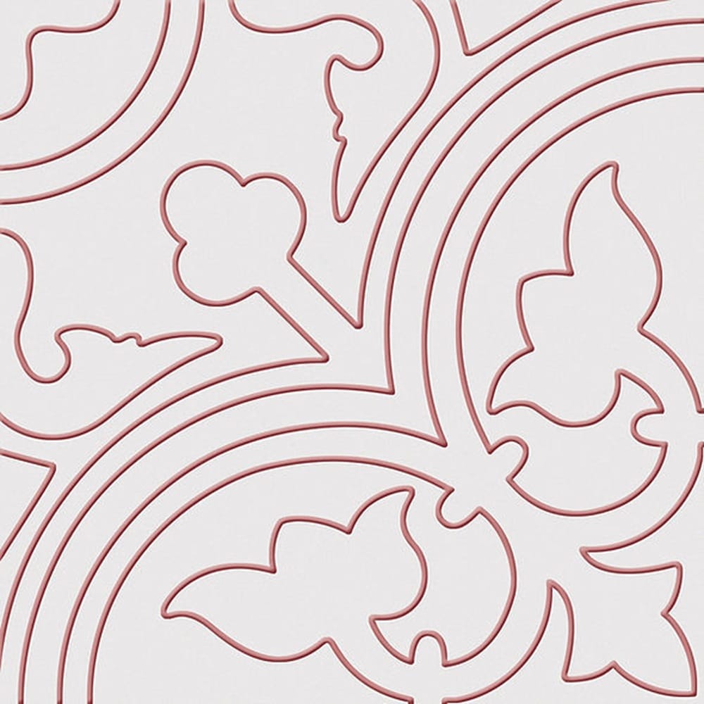 Victiles Tile Alhambra Rojo 250x250mm Spanish Décor Tiles