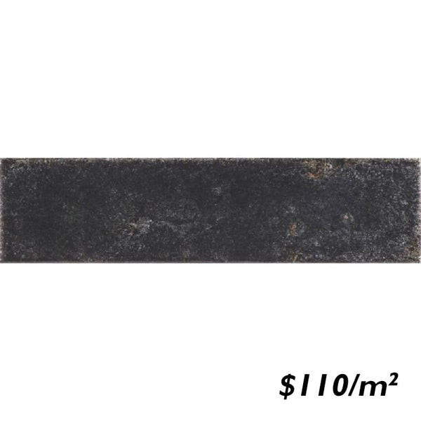 Victiles Tile ARG0011 VIBRANT BLACK GLOSS SUBWAY 70X280MM