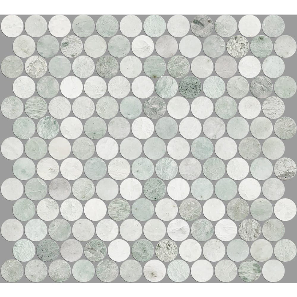 Victiles Tile ART032 PR23MG-H ARTEMIS MING GREEN PENNY ROUND HONED 23X23MM (300X300mm per sheet)