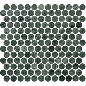 Victiles Tile ART033 ARTEMIS INDIAN GREEN PENNY ROUND HONED 23X23 (300X300mm per sheet)