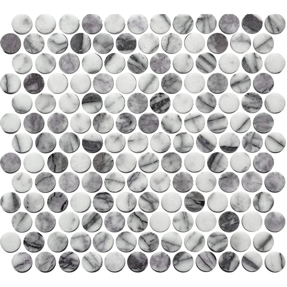 Victiles Tile ART048 ARTEMIS NEW YORK STONE PENNY ROUND HONED 23X23 (300X300mm per sheet)