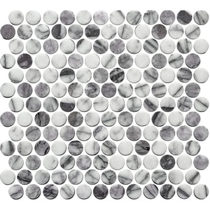 Victiles Tile ART048 ARTEMIS NEW YORK STONE PENNY ROUND HONED 23X23 (300X300mm per sheet)