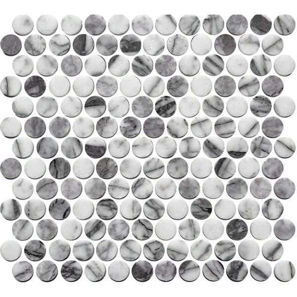 Victiles Tile ART048 ARTEMIS NEW YORK STONE PENNY ROUND HONED 23X23 (300X300mm per sheet)