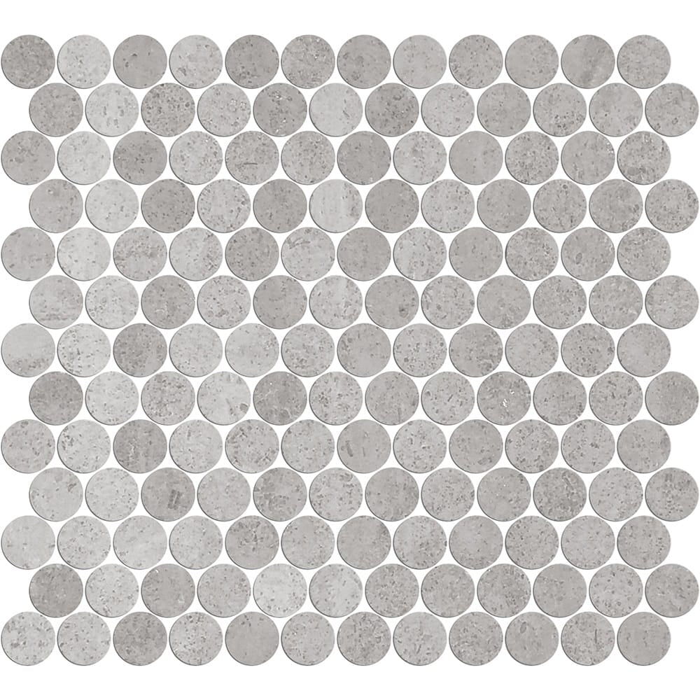 Victiles Tile ART056 PR23NG-H ARTEMIS NEW GREY PENNY ROUND HONED 23X23MM (300X300mm per sheet)